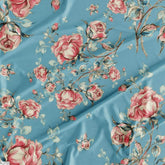Floral Wholesale Digital Printed Fabric for Dress & Cloth
